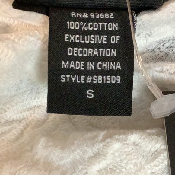 Live Los Angeles Size Small Elegant White Crochet Lace Kimono. New With Tags - Picture 8 of 8